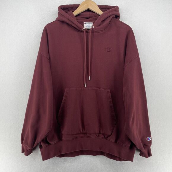 Champion Other - CHAMPION Hoodie Adult XS Classic Fleece Pullover Sport Sweatshirt Jumper Maroon